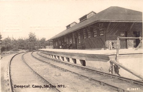 Deepcut Camp railway station (postcard)