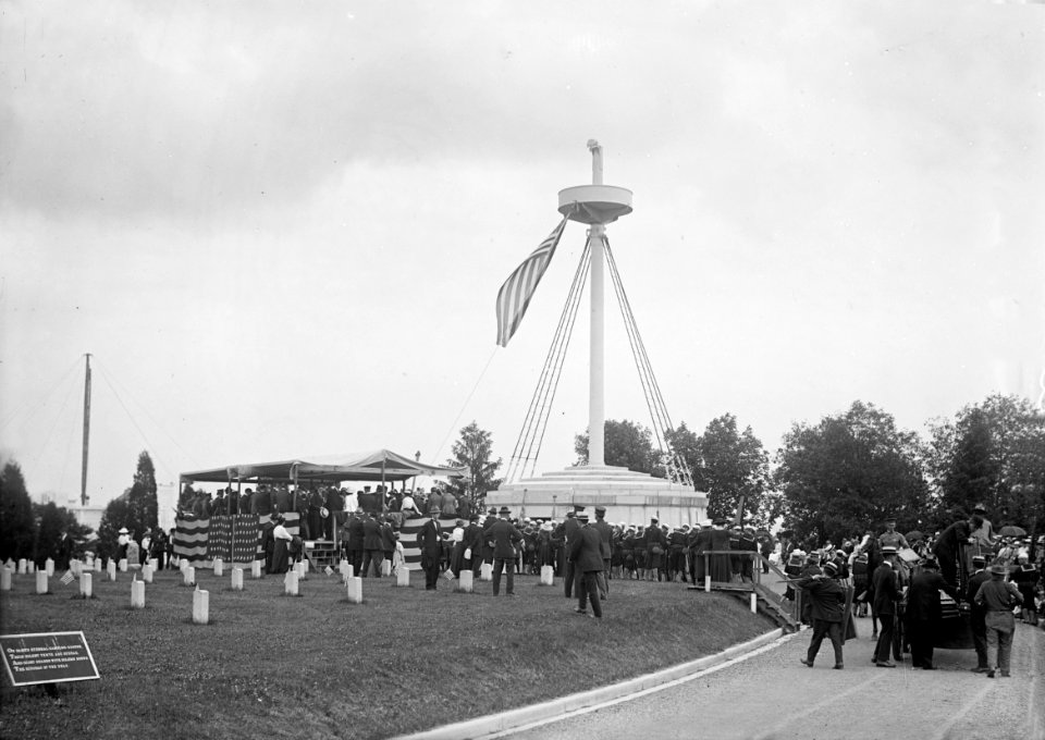 Dedication of USS Maine Mast Memorial - Arlington National Cemetery - 1915-02-15