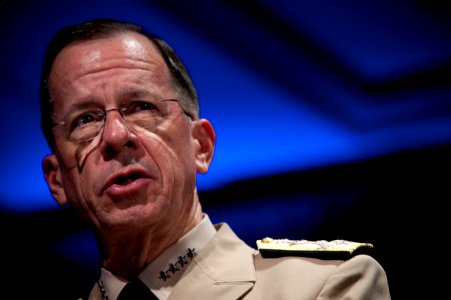 Defense.gov News Photo 100609-N-0696M-100 - Chairman of the Joint Chiefs of Staff Adm. Mike Mullen addresses audience members at the Asia Society Washington Awards Dinner in Washington D.C.