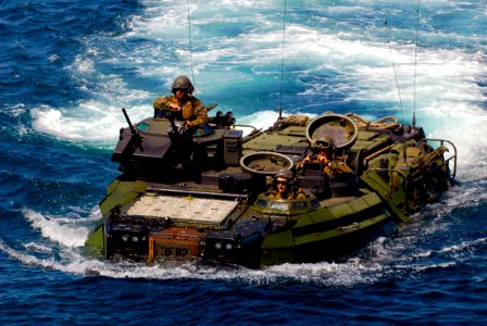 Defense.gov News Photo 100622-N-9706M-048 - U.S. Marines from the 1st Battalion 4th Marine Division return to the amphibious transport dock ship USS Dubuque LPD 8 in an amphibious assault