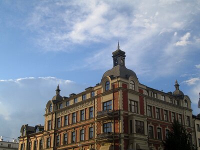 Beautiful blue sky cloud photo