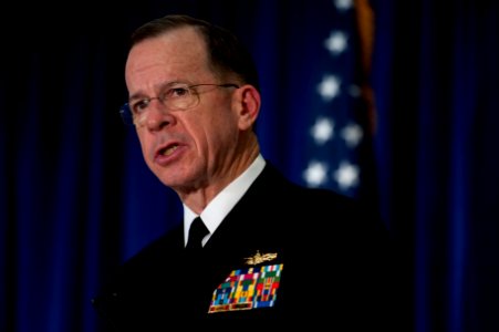 Defense.gov News Photo 101027-N-0696M-138 - Chairman of the Joint Chiefs of Staff Adm. Mike Mullen U.S. Navy addresses audience members at the 60th Annual Association of the U.S. Army