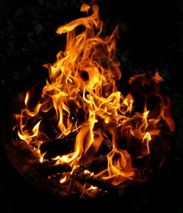 Wood fire burn combustion