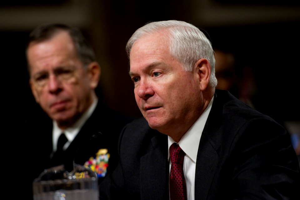 Defense.gov News Photo 110217-N-TT977-144 - Secretary of Defense Robert M. Gates and Chairman of the Joint Chiefs of Staff Adm. Mike Mullen U.S. Navy testify at a hearing of the Senate