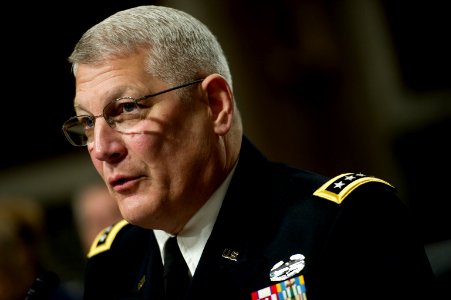 Defense.gov News Photo 101202-N-0696M-289 - Commander U.S. Army Europe Gen. Carter Ham appears before the Senate Armed Services Committee regarding the findings of the Don t Ask Don t Tell