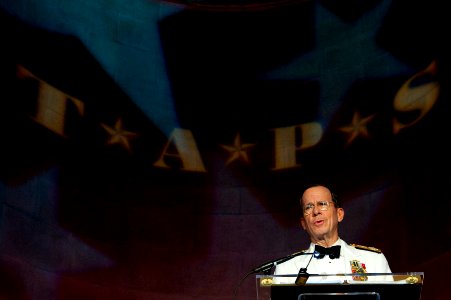 Defense.gov News Photo 110405-N-TT977-318 - Chairman of the Joint Chiefs of Staff Adm. Mike Mullen U.S. Navy delivers remarks at the 2011 Tragedy Assistance Program for Survivors Honor
