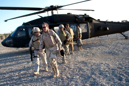 Defense.gov News Photo 110419-N-TT977-103 - Chairman of the Joint Chiefs of Staff Adm. Mike Mullen U.S. Navy arrives at Forward Operating Base Jackson Afghanistan on April 19 2011
