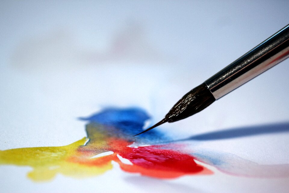 Close up art watercolor