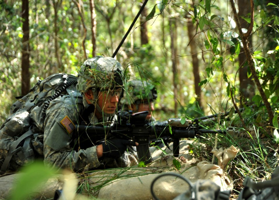 Defense.gov News Photo 110719-N-TP877-020 - U.S. Army 1st Lt. Joseph Shane a platoon leader assigned to the 2nd Battalion 23rd Infantry Regiment 4th Stryker Brigade 2nd Infantry Division