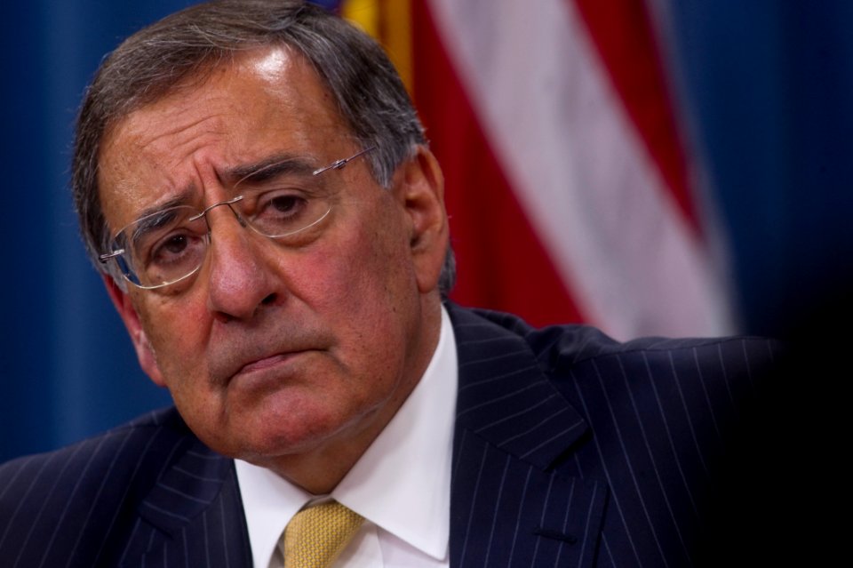 Defense.gov News Photo 110920-N-TT977-141 - Secretary of Defense Leon E. Panetta conducts a press briefing at the Pentagon in Arlington, Va., on Sept. 20, 2011