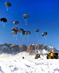 Defense.gov News Photo 120125-N-CI175-024 - Members of coalition special operations forces wait to recover supplies during an airdrop in the Shah Joy district in Afghanistan s Zabul province