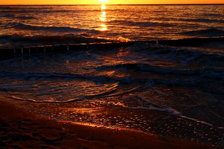 Dusk background beach
