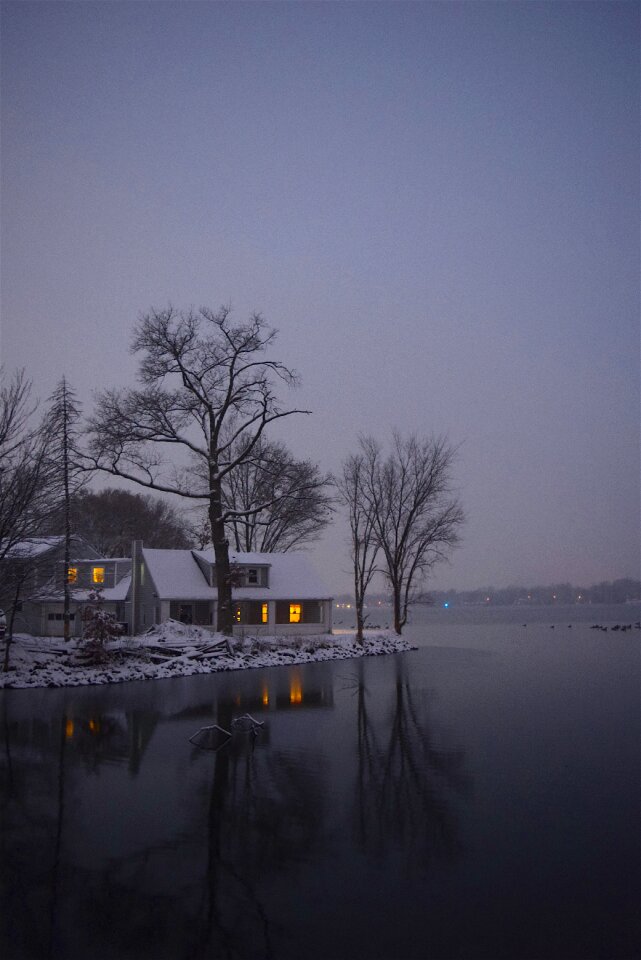 Winter light reflection