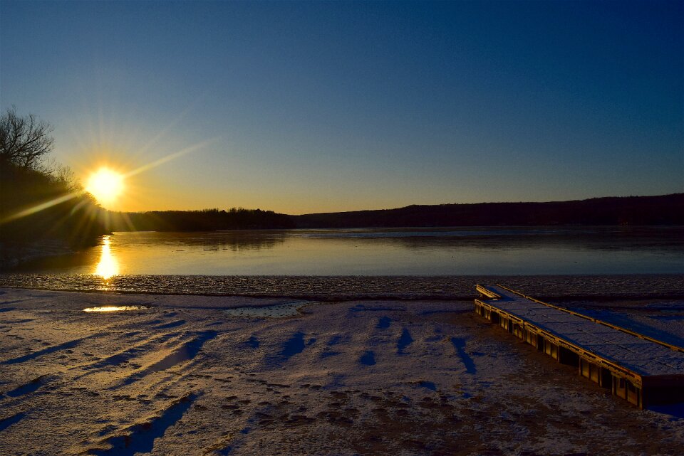 Dock snow coast