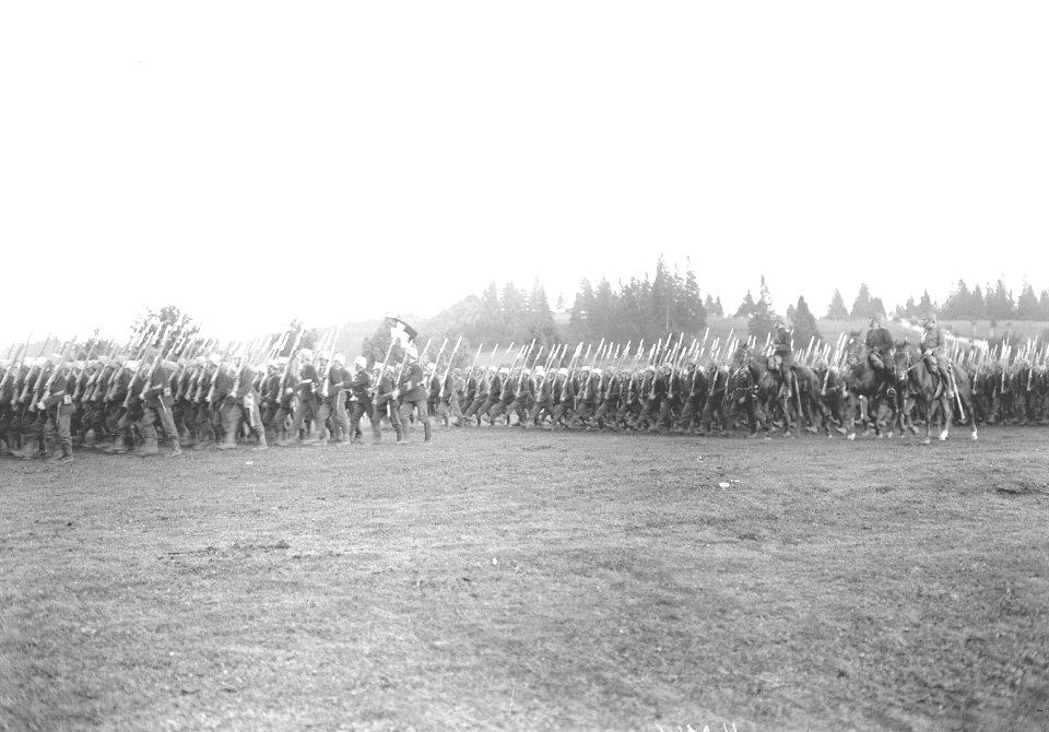 Defilee der Division 2 in Lajoux - CH-BAR - 3240037