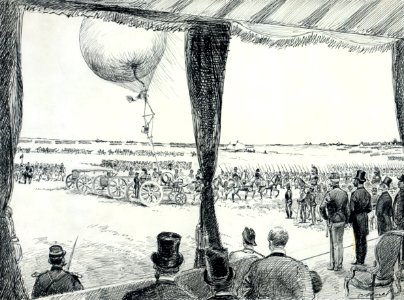 Defilé de la Compagnie des aerostiers militaires