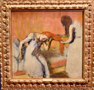 Degas, La Coiffure, ca. 1893, National Gallery, Oslo (2) (36329121671)