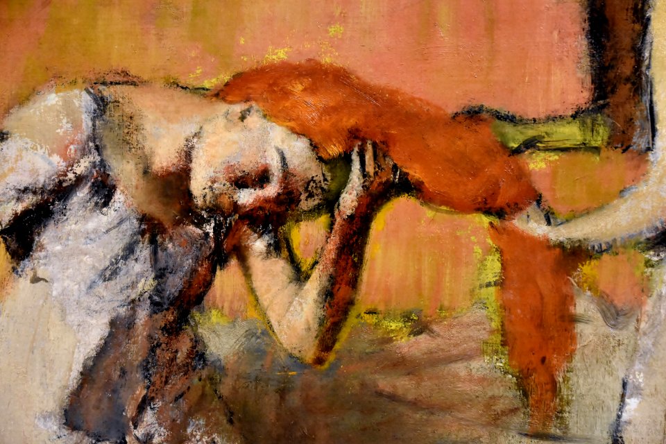 Degas, La Coiffure, ca. 1893, National Gallery, Oslo (1) (35658283433)
