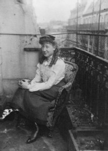 Degas, Antoine - Junges Mädchen auf einem Balkon (Zeno Fotografie)
