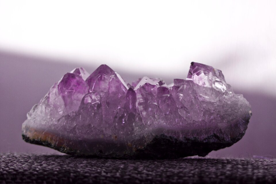 Gemstone geology amethyst