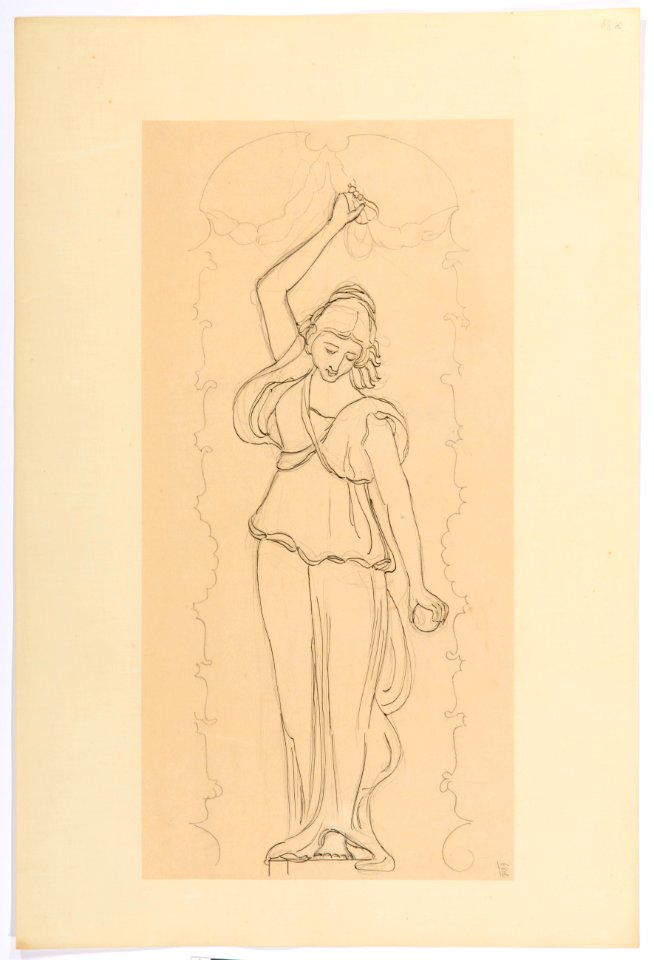 Dekorritning, Hallwylska palatset - Hallwylska museet - 102168