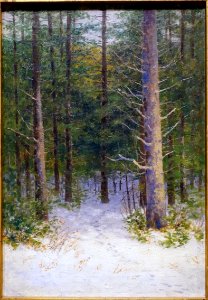 Delano Woods, by George Frederick Morse, 1856-1915, oil on canvas - Portland Museum of Art - Portland, Maine - DSC04068 photo