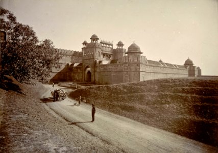 Delhi Gate of the Red Fort in the 1890s photo