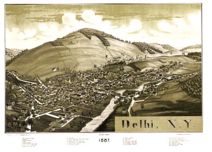 Delhi NY 1887 photo