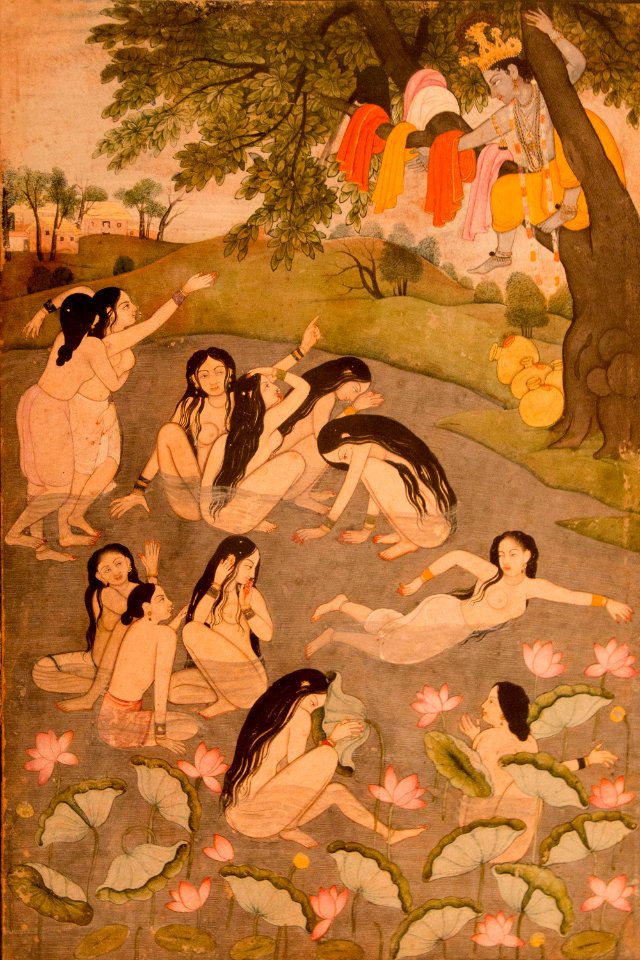 Delhi-National Museum-Gopies demanding theirs clothes from Krishna-20131006