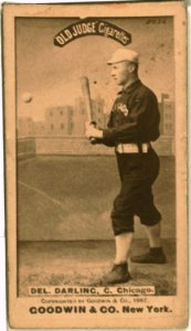 Dell Darling, Chicago White Stockings, baseball card portrait LCCN2007686450