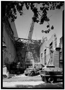 Demolition scene, from south - Bank of North America, 305-307 Chestnut Street, Philadelphia, Philadelphia County, PA - 1
