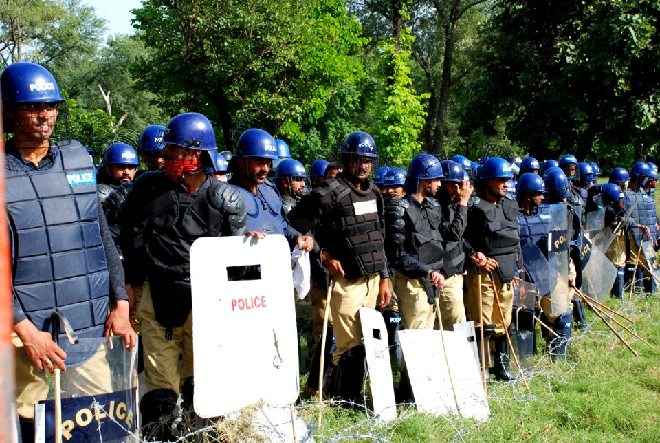 Demonstration Pakistan police Innocence of Muslims