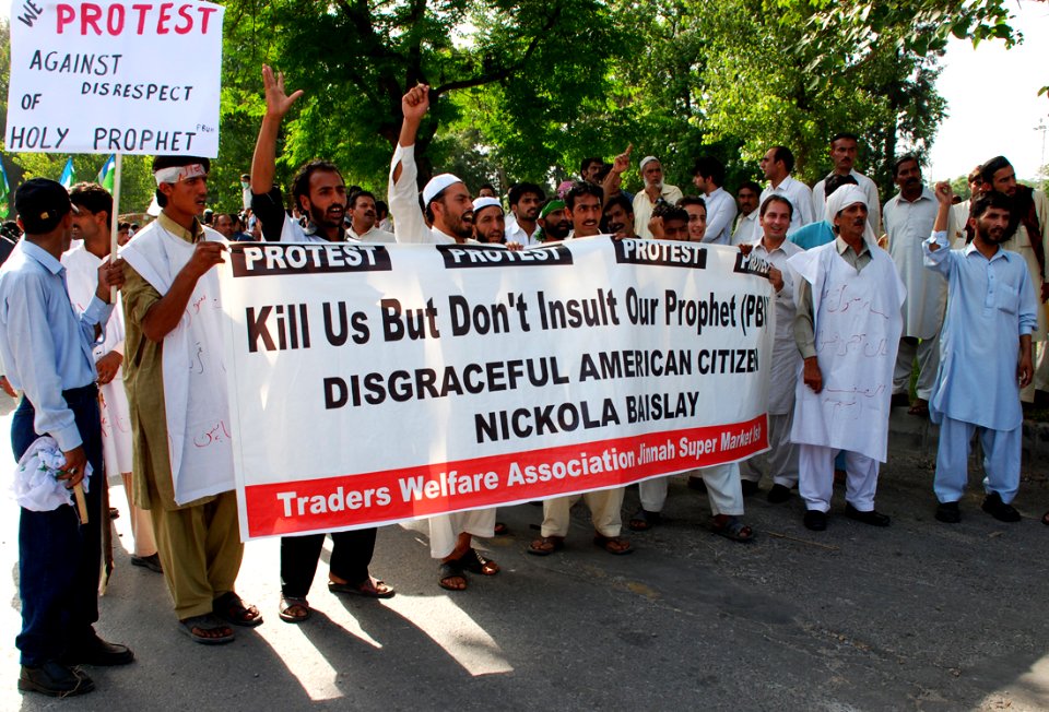 Demonstration Traders Pakistan Innocence of Muslims