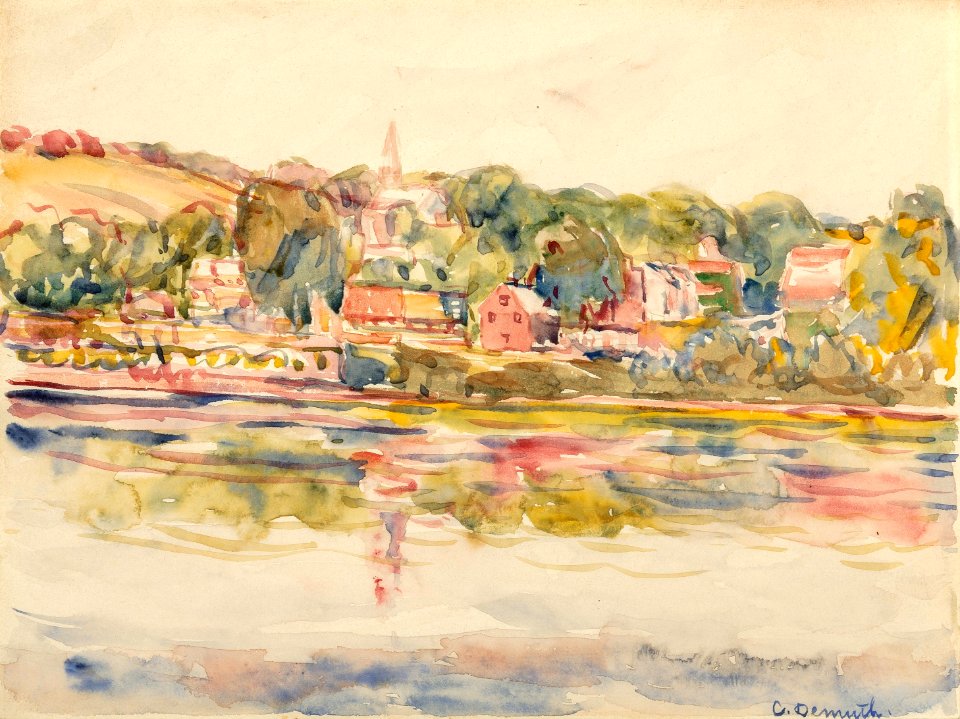 New Hope, Pennslyvania by Charles Demuth, watercolor