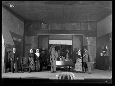 Den frånvarande, Svenska teatern 1904. Föreställningsbild - SMV - SvT055