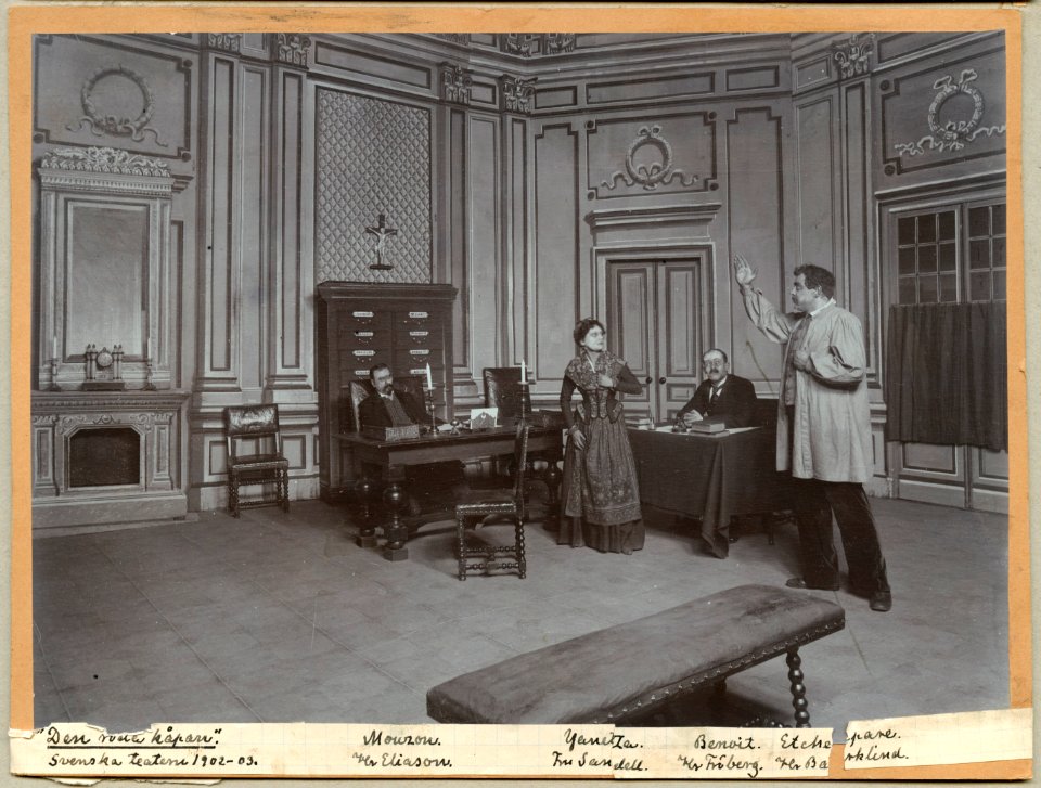 Den röda kåpan, Svenska teatern 1902. Föreställningsbild - SMV - H12 004
