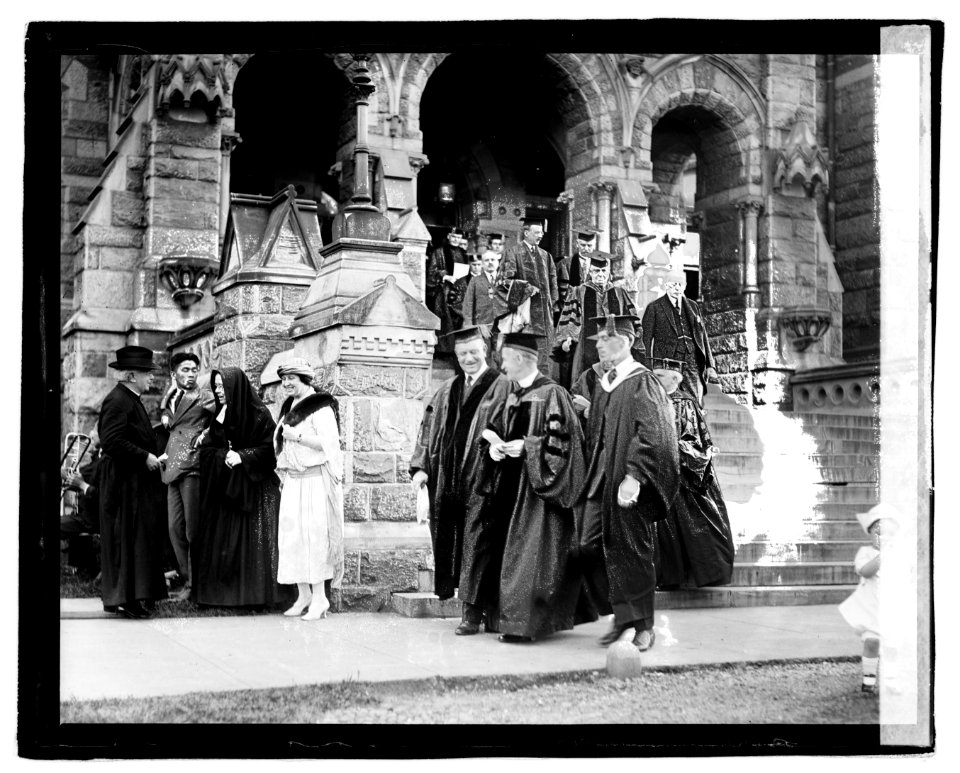 Denby at Georgetown College graduation LOC npcc.04381