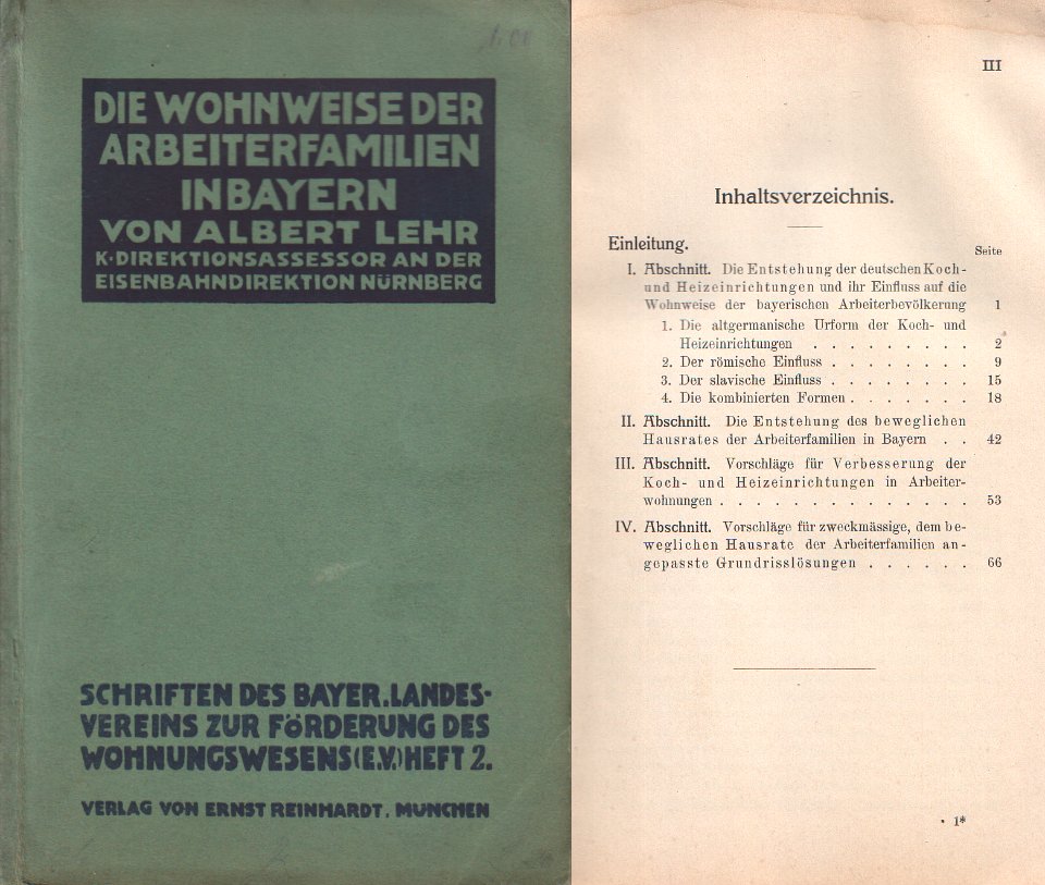 Die Wohnweise der Arbeiterfamilien in Bayern, Albert Lehr, 1911 (00)