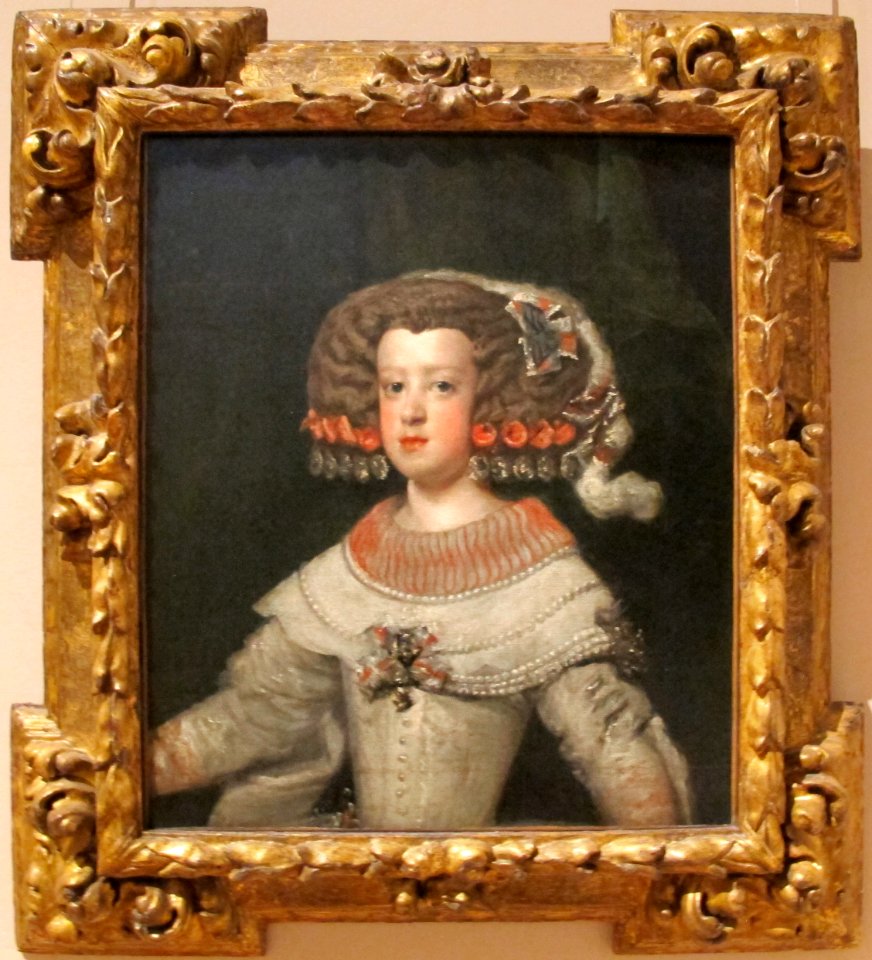 Diego velazquez e bottega, infanta maria teresa, futura regina di francia, 1650 ca.