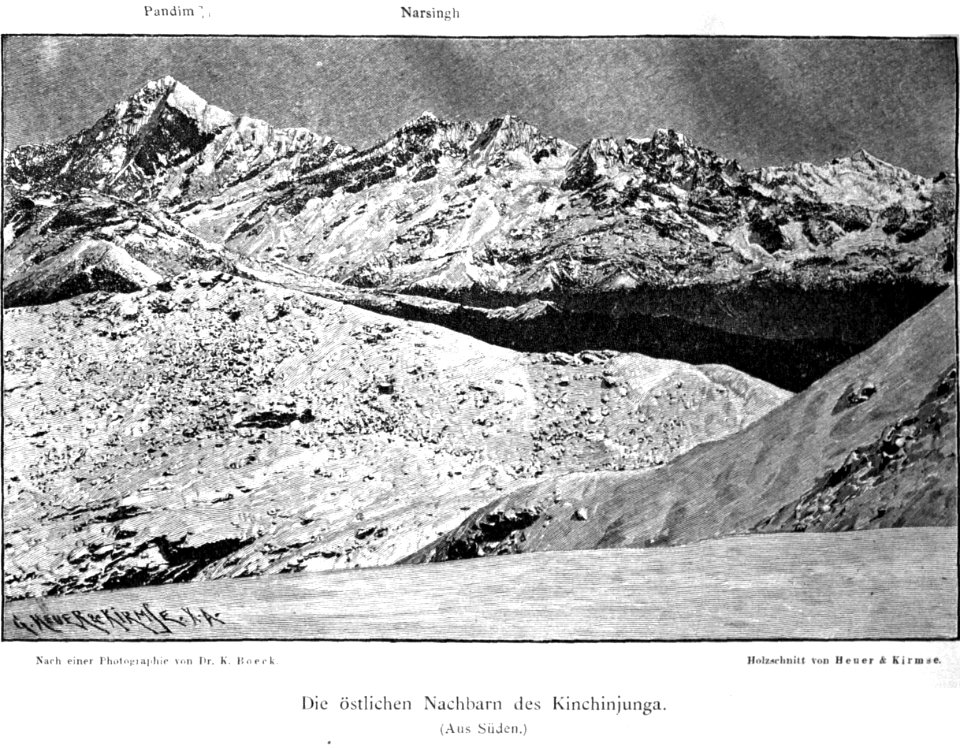 Die östlichen Nachbarn des Kinchinjunga 1890