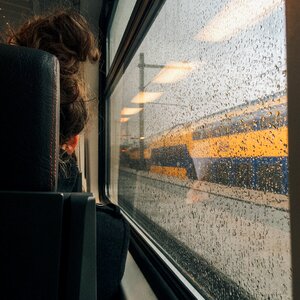 Travel raining water