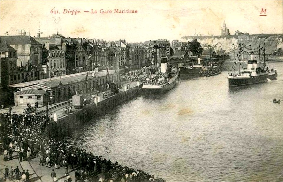 Dieppe gare maritime cpa