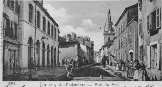 Dieuze 1902 CP Extrait