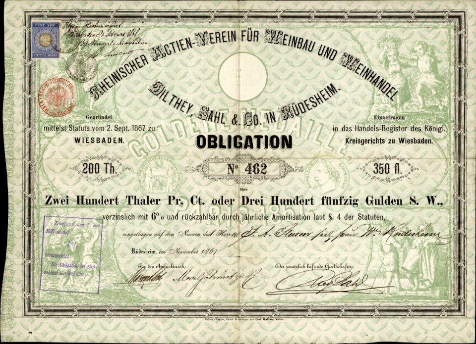 Dilthey, Sahl & Co 1867