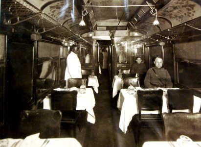 Dining car of the American Dining Car Service, Tours, France, 1919, AEF, WWI (30324115000)
