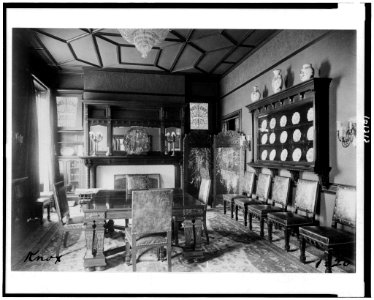 Dining hall in home of Senator Philander Knox, Washington, D.C. LCCN90710378