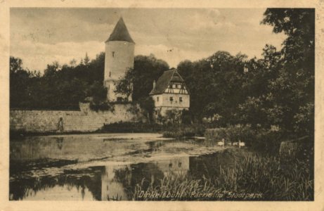 Dinkelsbühl, Bayern - Stadtpark (Zeno Ansichtskarten)