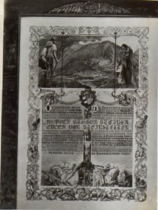 Diplom v.Tolmein an Exzellenz Stöger-Steiner (BildID 15597378)