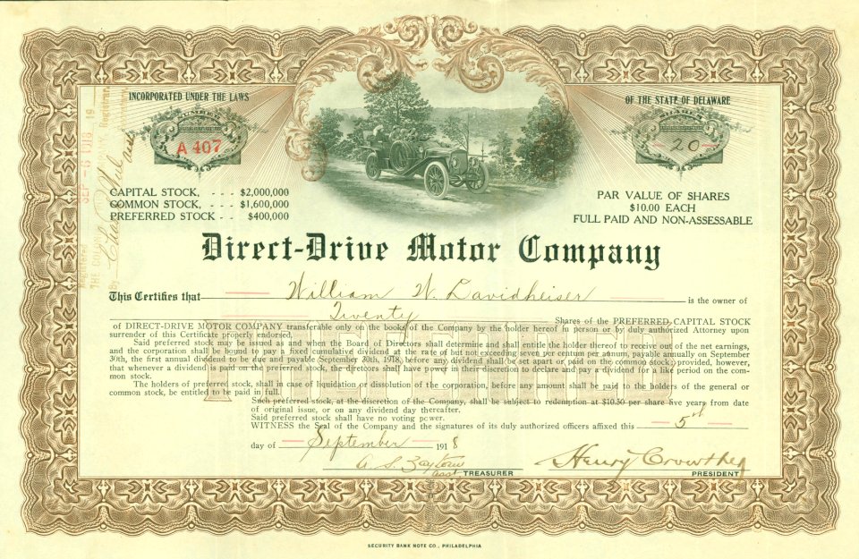 Direct-Drive Motor Comp. 1918