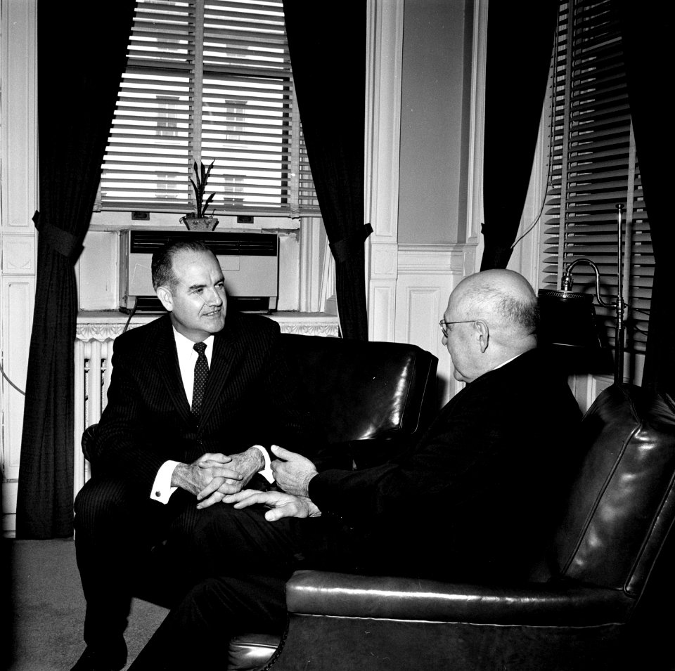 Director of Food for Peace George S. McGovern with Visitor (14170214086)